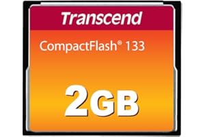 Transcend Tarjeta de Memoria CompactFlash 133 2GB (CF Card) hasta 50/20 MB/s, Compatible con Modo de Transferencia Ultra DMA 4 con MLC NAND Flash, Ideal para DSLR Básicas - TS2GCF133