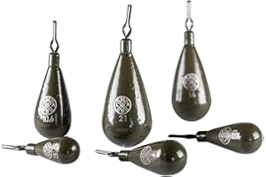 ‎LMAB LMAB Tungsten Drop Shot Gewicht Set bleifrei, Tropfen Form, lackiert mit Klemmöse, zum Dropshot Angeln, Zanderangeln & Barschangeln