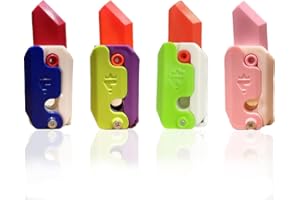 INGJIA 4Pcs Cuchillo de Juguete antiestrés | Fidget Juguetes Adultos | Juguetes de Cuchillos de plástic Impresos en 3D | Juguete magnético para inquietos | Juguetes sensoriales Fidget Juguetes