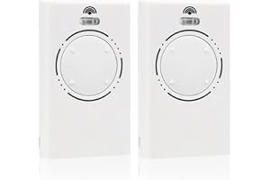 AOUZOVLI 2pcs Telecommande Portail Universelle Bip Portail Telecommande Porte de Garage 868Mhz, Telecommande Portail Bip Portail Universelle émetteur Manuel 868Mhz Télécommande 4 Canaux Télécommande（Blanc）