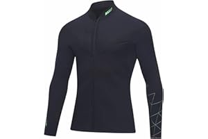 ZCCO Top muta in neoprene da 3 mm con cerniera - Giacca subacquea a manica lunga da uomo per nuoto, snorkeling, immersione e surf