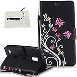 LG K10(2017) Schmetterling Leder Hülle TOCASO Lederhülle...