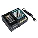 Produktbild FLAGPOWER 18V 3A Ersatz Ladegerät für Makita Akku BL1860 BL1850 BL1845 BL1840 BL1835 BL1830 BL1815 BL1430 BL1440 BL1450 194204-5 194205-3 194309-1 (Ladegerät mit Led-bildschirm)