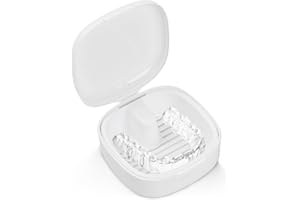 HOMIRTY Braces Box with Strainer, Portable Denture Storage Box, Denture Wash Container Retainer Bath Box Cup Case, Invisible Braces Storage Box, Soaking Denture Box, Orthodontic Dental Retainer Box