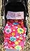 Spoilt Rotten Kids Flower Power Pink Personalised Luxury Pram, Cot or Buggy Blanket. Embroidered With Any Name & Choice Of Spoilt Rotten Design Size is 90cm X 70cm. Gorgeous Quality Gift For Any God Child, Grandson, Granddaughter, Niece or Nephew.
