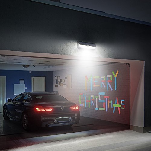 Litom Solarleuchten, 54 LED mit 120° Weitwinkel Bewegungs Sensor Wandleuchte Wasserdichte Außen, Solar Betriebene Außenleuchte, 3 Modi Sicherheit Licht für Garten, Zaun 2 Stück - 6