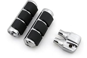 ‎ARTUDATECH Artudatech Aluminium-Fußstütze für Kawasaki VN 200, 800, 1500, 1600 Classic und Suzuki Marauder 1600, Schwarz, Hinter, Touren-Motorrad