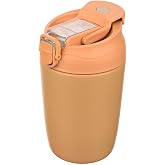 Termal Matara, Paslanmaz &Ccedil;elik,%100 Sızdırmaz, &Ccedil;ift Katmanlı Kahve &Ccedil;ay Bardağı, Termos Bardak 350 ml (Krem)