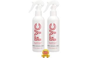 FYC For Your Curls Refresh & Detangle Spray for Curly Hair, Helps Control Frizz, Adds Moisture and Shine, Defines Curls with Shea Butter, Aloe Vera and Argan Oil, No Sulphates or Parabens - 2x 250ml