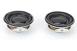 Hongzer 3W 4 ohm Haut-Parleur, 2pcs 4cm Audio Haut-Parleurs Stéréo Subwoofers Portables pour Mini Amplificateur, Electronics Accessories