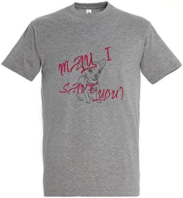 ShirtTown May I Save You - Pefect Dog owner T-shrt (Grey, X-large)