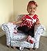 Kids/Childrens/Toddler Flower Fabric Chair Armchair with Footstool