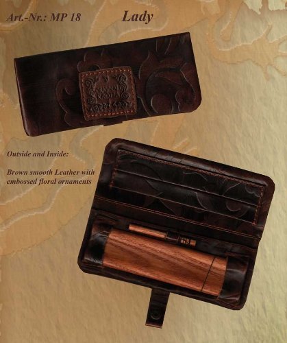 Kavatza ORIGINAL mini sac de gaze "Lady" en cuir lisse avec appliqué floral - PatchouliWorld