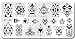 Born Pretty 12*6cm Rectangle Stamping Template Geometry Design Manicure Nail Art Image Plate BP-L054