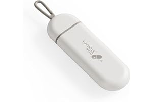 OFIDUS Podróżny Organizer na Pigułki, Przenośne Pudełko na Pigułki na 3 Ogniwa z Silikonową Liną, Odporne na Wilgoć Kieszonkowe Etui na Pigułki, Małe Pudełko na Lekarstwa do Siłowni w Biurze (Biały)