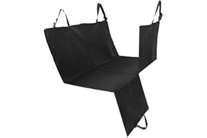 Nobleza - Pokrowiec na fotel dla psa, ochrona samochodów. Wodoodporny, gruby i trwały. 147 x 145 cm. do samochodów, SUV, ciężarówek, transportu i podróż. Czarny