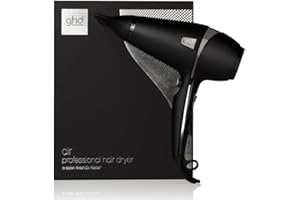 ghd air Haartrockner: Leistungsstarker Föhn für Salon-Finish, für alle Haartypen, 2x schnelleres Trocknen, reduziert Frizz; Schwarz