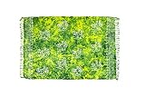 pareo verde Versátil: La tela de colores se puede utilizar de muchas maneras, por ejemplo, como manta de playa, toalla de sauna, accesorio de moda o vestido envolvente, así como para colgar en la pared o como mantel decorativo.