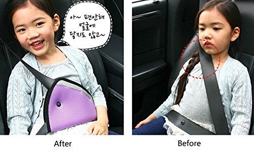 lwdauto Sicherheitsgurt Feinstimmern, Sicherheitsgurt Covers für Kinder, Gurtführungen & #-; für Kinder mehr als 1 Meter (zufällige Farbe) - 6