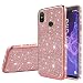Produktbild Nadoli Glitzer Hülle für Xiaomi Redmi Note 7,Luxus Ultradünne Funkeln Skin Weich Diamant Überzug Rahmen Glänzend Silikon Strass Etui Handyhülle Schutzhülle für Xiaomi Redmi Note 7