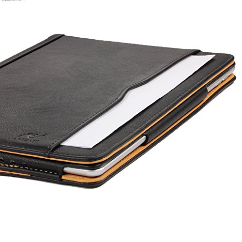 Original Urcover® Tasche Smart Cover iPad Air 2 ( 2014/2015 Version – 6.Generation) Schutz Hülle Case [Sleep / Wake Funktion] und inkl Displayschutzfolie & Zubehör | Schwarz - 2