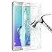 Produktbild Galaxy S6 edge plus Schutzfolie [Vollständige Abdeckung], Infreecs S6 edge plus Panzerglas 9H [Blasenfrei] [Klar HD Ultra] [Anti-Kratzer] Anti-Fingerabdruck Displayschutzfolie Displayschutz Screen Protector Für Samsung Galaxy S6 edge plus, Weiß - 1 Stück