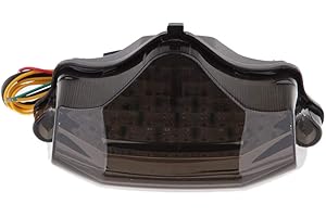 Homyl Fanale Posteriore Luce LED Coda Stop Indicatore Direzione Motocicletta - per Yamaha FZ600 FZ6 2004-2009