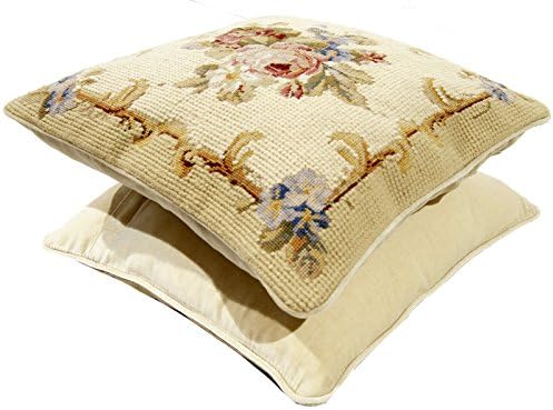 (Galleria farah1970) 35X35 CM Aubusson Tapestry Pillow Point Half Done Hand