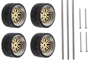 harayaa 1:64 Maßstab Auto Gummirad Rad für RC 1/64 Auto Auto Modell Zubehör Ersetzt Kinder Spielzeug Erwachsene, A16