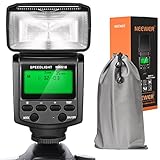 Neewer NW610 Manuell Blitz Speedlite mit LCD Display für Canon Nikon Panasonic Olympus Pentax mit Standard Hot Schuh und Sony Kamera mit neuem Mi Hot Schuh wie Sony A7 A7S/A7SII A7II A6000 A6300 A6500