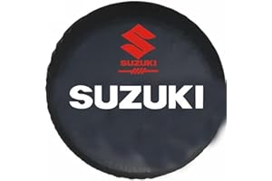 GHCPMQ Housse de Pneu de Secours pour Suzuki Jimny 2007-2017,Protection Antipoussière Imperméable Housses de Protection de Roues Accessoires de Protection,14 inch