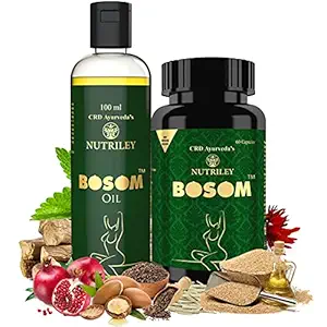 CRD Ayurveda Bosom Ayurvedic Breast Capsules & Oil for Women