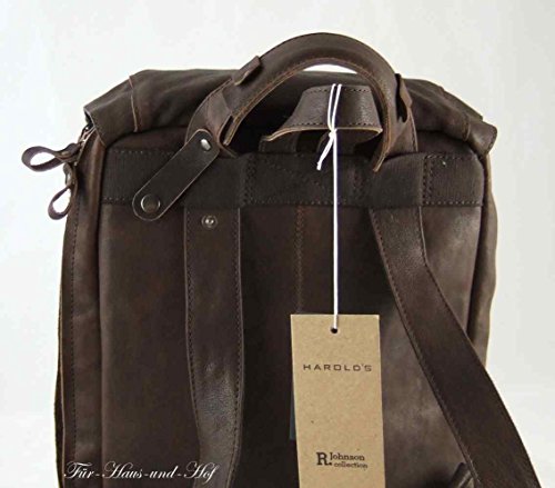 Harold’s Rucksack 42 x 30 x 12 cm Rind-Leder 15 Zoll Laptopfach Laptoprucksack 258102 - 4