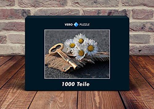 Preisvergleich Produktbild VERO PUZZLE 47177 Hintergründe - Gänseblümchen, 1000 Teile in hochwertiger, cellophanierter Puzzle-Schachtel