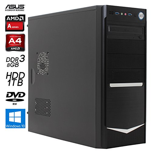 SNOGARD OFFICE PC | AMD A4-6300 | 8GB DDR3 | 1TB S-ATA | Windows 10 Pro