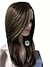 Beauty Smooth Hair Fashion Charming Long Straight with layered Dark Brown Wig for Women LC85