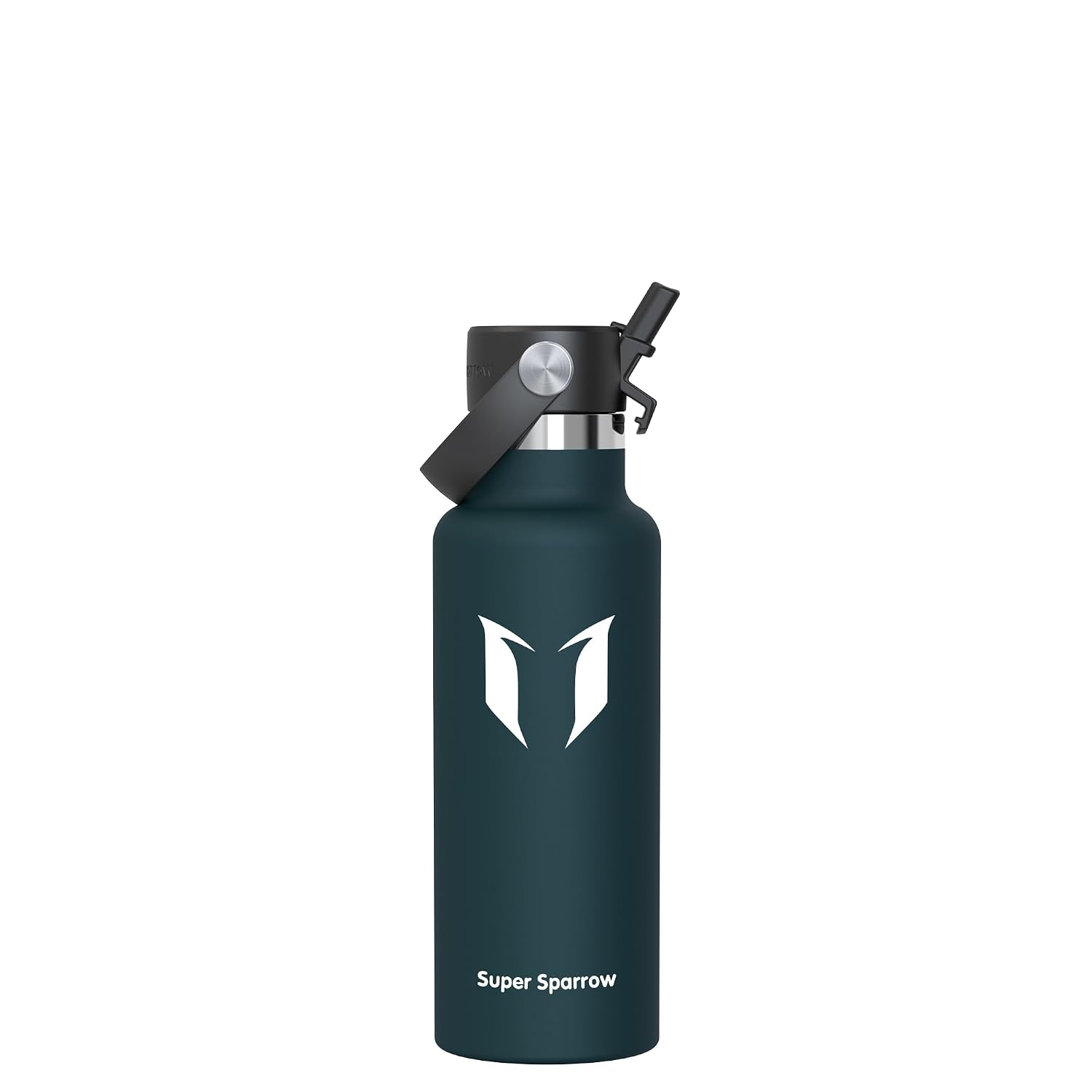 Sparrow Borraccia Termica 500ml/750ml/1L/1.2L FlipFlow Bottiglia Cannuccia | Acciaio Inox Borracce Termiche, Antiperdita, Calda, Fredda, Senza BPA, Lavastoviglie, Palestra, Scuola, Fitness, Gym, Viaggio