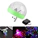 Produktbild ONEVER Mini 4-LED-Disco-Kugel USB Powered-Stadiums-Licht RGB B¨¹hnendekoration Projektor Drehspiegel-Disco-Kugel f¨¹r Partei-Feiertags-Dekoration mit Android-Anschluss