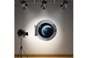 60 Second Makeover Limited Full Colour Earth Space Porthole Wall Sticker Decal Kids Bedroom Decoration