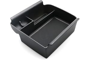 BIBIBO podłokietnik samochodowy z matą Podłokietnik Central Console Armrest Storage Box dla Golf 8 MK8 GTI GTE GTD Alltrack R Variant 2020 – 2022, czarny