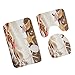 Produktbild Fenteer 3pcs Badematte Antirutsch Badezimmermatte Rutschfest Duschmatte Küchenmatte Badezimmer Teppich - Sand