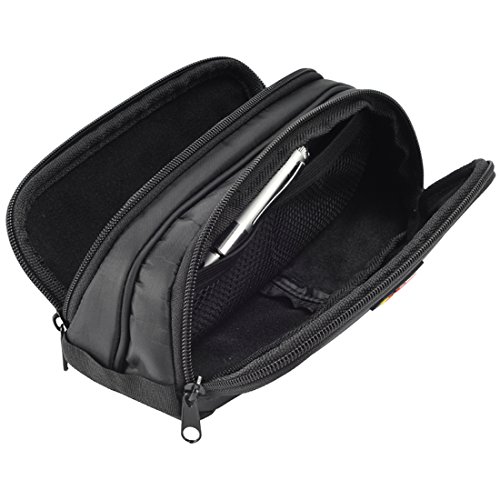 Damero Schwarz Universal Organiser Tasche mit Doppelschicht Sporttasche Tragtasche für Reise zum Ladegrät/Eletronisches Zubehör für Reiseorganisator (Mittel) - 6