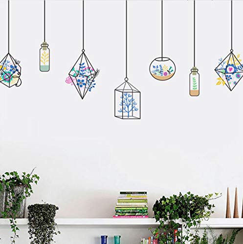 Preisvergleich Produktbild LYR123 Boden Aquarium Wandaufkleber Pflanzen Wohnzimmer Dekorationen Kinderzimmer Abziehbilder Schlafzimmer Wandbild Kunst DIY Decor Poster