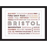 Ton von Bristol 11 x 14/8 x 10/5 x 7 A3 / A4 / A5 Typografie Drucken Bristol Bands / Musiker - Sound of Bristol