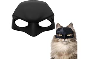 DOKRIN Textiles pour chats,1 masque de chat chauve-souris noir, accessoires de masque de chat chauve-souris, conception de bande élastique, chapeau de jeu de rôle de chat