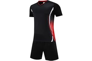 ADIXUN Kids Boys Football Kit Children Soccer Jersery Set Gym Shorts and T-shirt Sets Sports Outfit for kids Age 5-13 Years