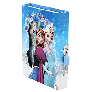 Asera Princess Lock Diary for Girls Gifts Options (21*14.5*3 cm) No. of Pages : 45