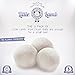 Wool Dryer Balls - 100% Premium Organic Felt Wool Dryer Balls (Xl, Handmade, Eco-friendly, Baby Safe, All - Natural Fabric Softener) Pack of 3 - Perfect for Baby Gift Baskets. Use with Cloth Diaper Laundry Detergent for Superior Softness. (Baby/Babe/Infant - Little ones)
