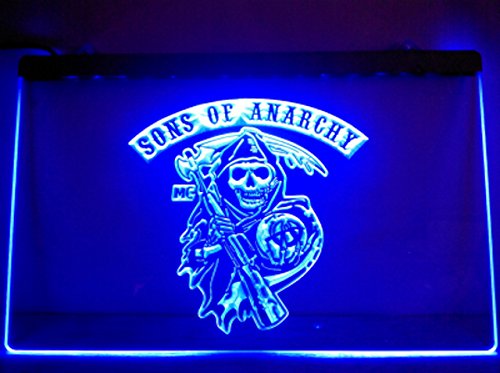 Preisvergleich Produktbild USA TV Show LED Zeichen Werbung Neonschild Blau