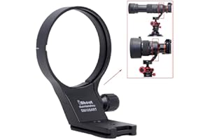 iShoot 82mm Lens Collar Tripod Mount Ring Compatible with Sigma 100-400mm f/5-6.3 DG DN OS and Sigma 105mm f/1.4 DG HSM Art, Lens Support Holder Bracket Bottom is Arca-Swiss Fit Quick Release Plate